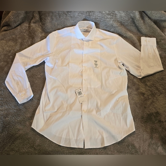 Calvin Klien White Button Down, Regular Fit, Stretch, Wrinkle Free, Size Medium - Picture 1 of 13